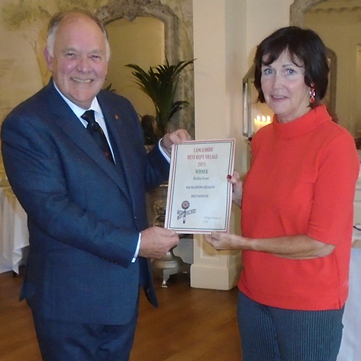 Lancashire Best Kept Village Competition 2025 - Winners Presentation - Outstanding Features - Bowling Green - Bretherton