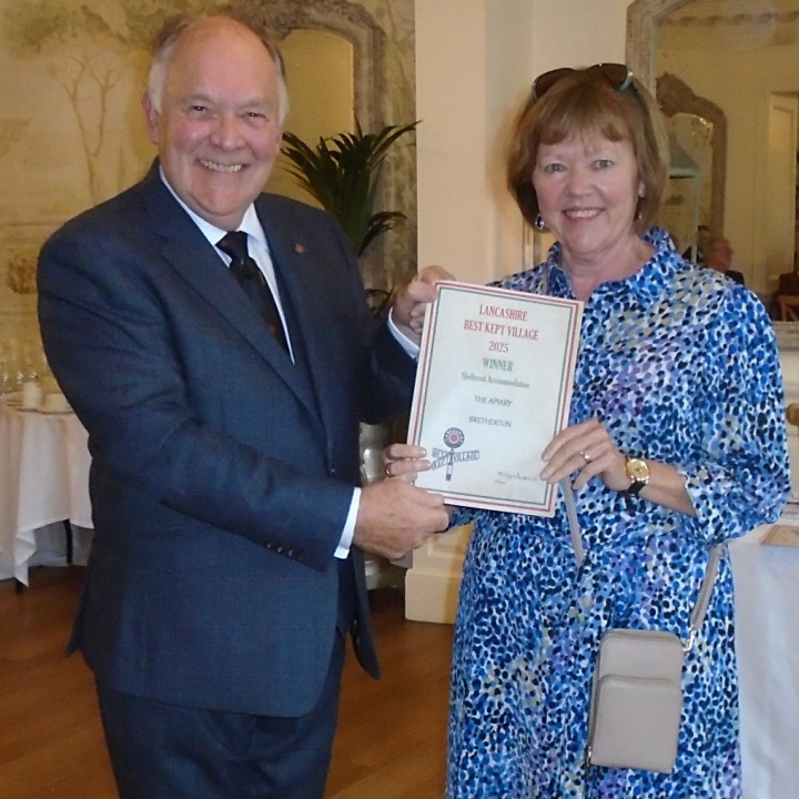 Lancashire Best Kept Village Competition 2025 - Winners Presentation - Outstanding Features - Residential Nursing Home - The Apiary, Bretherton